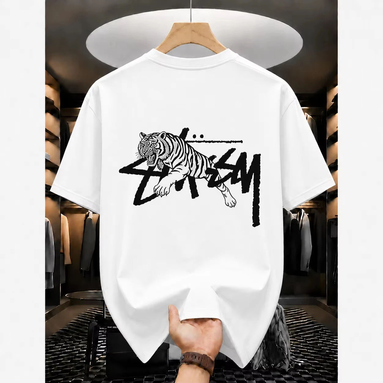 2026 Summer New Women's T-shirts Luxury Printed Top Pattern Short Sleeve Hip Hop T-shirt Men's Clothing Women's Alphabet T Shirt
