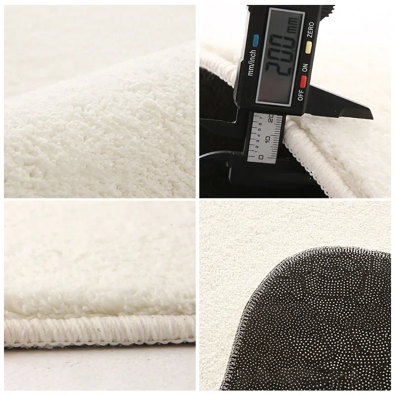 Blue Imitation Cashmere Carpets for Living Room Luxury Rugs for Bedroom Irregular Cloakroom Rug Non-slip Soft Bedside Carpet