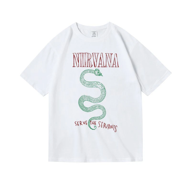 

Летняя одежда с принтом в стиле рок-групп, футболки из чистого хлопка с короткими и полурасклешенными рукавами для мужчин и женщин