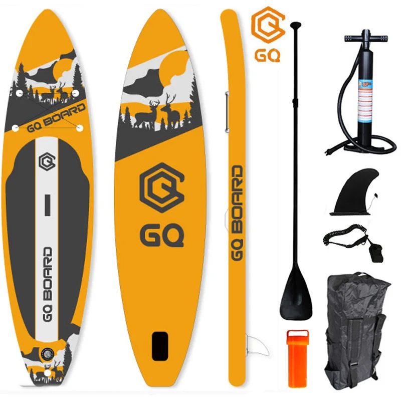 

BSCI оптовая продажа с фабрики дешевая доска для серфинга стоячи надувная доска Isup GQ мягкая верхняя доска с шестью аксессуарами