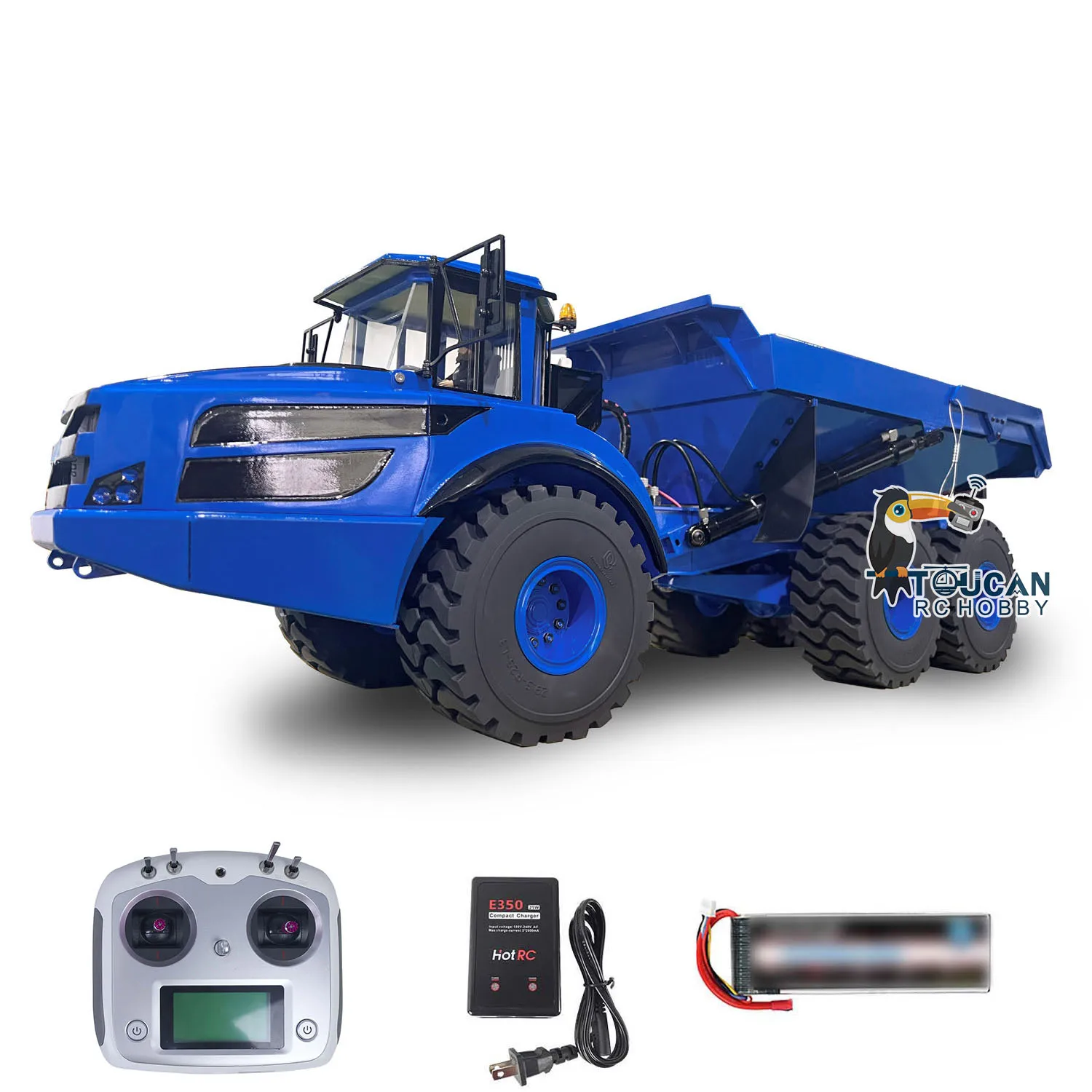 

1/14 XDRC RC Hydraulic Articulated Trucks With Light Sound System 6X6 Remote Control Dumper Cars Model For Boy Birthday Gifts