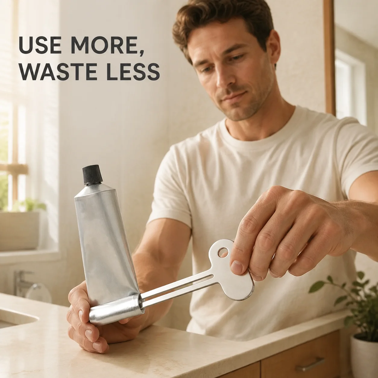 Metal Tube Wringer Toothpaste Squeezer Manual Toothpaste Dispenser, Bathroom Accessories Metal Tube Wringer, No Power Required