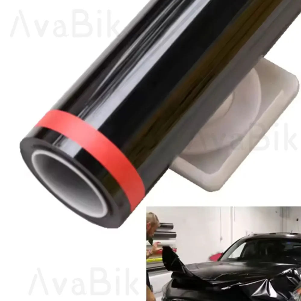 Auto Stickers Glossy Black TPU TPH PPF Foil Wrapping Self Healing TPU For Window Trim Central Pillar Paint Protection Film