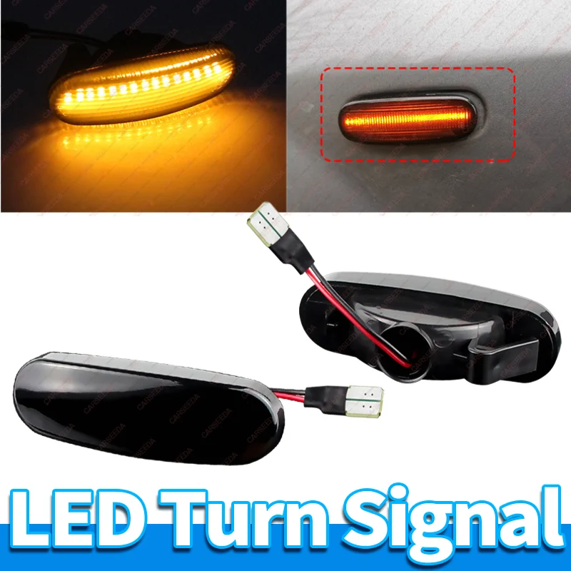 Para Fiat Panda Punto Evo Grande Punto Doblo Fiorino Linea Idea 2001-2020 indicador lateral LED dinámico lámpara de luz de señal de giro 51717793