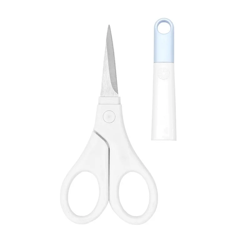 OfficeScissors Children with Sheath Safety Scissors Do Not Hurt Hands Kindergarten Art Paper-cut Student Scissors
