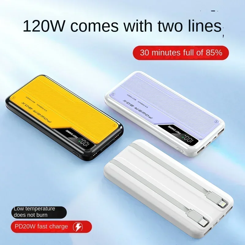 

BCAK concession shop Mini Slim Compact Portable Power Bank /10000mah20000mAh Super Fast Charge 120W Fast Charge Mobile Phones