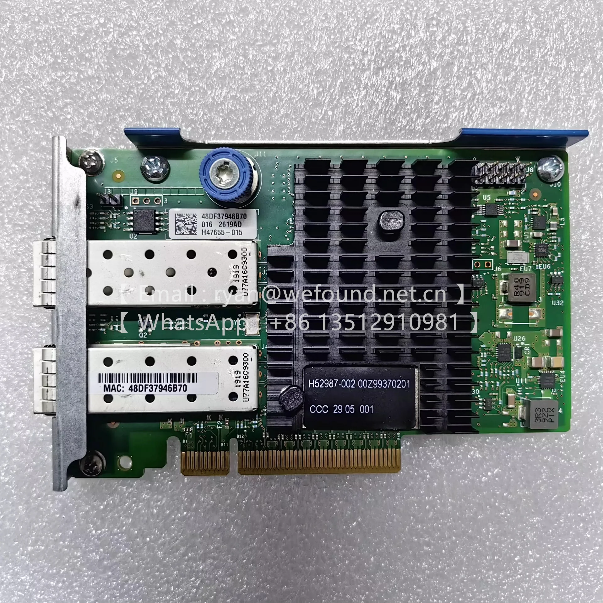 

727054-B21 2-портовый адаптер Ethernet 10 ГБ FLR‐SFP+ X710‐DA2