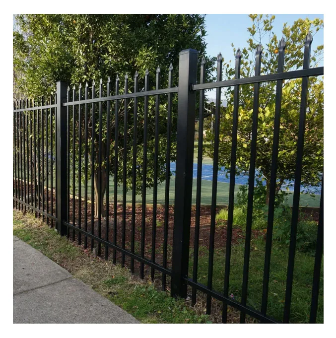 التخصيص بسيط وسهل التركيب في السكك الحديدية الخارجية سياج اعتصام الأنابيب المعدنية المجلفنة الساخنة