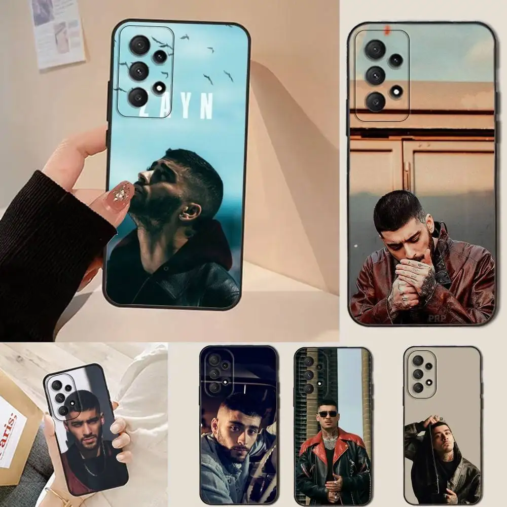 

Z-Zayn Singer M-Malik-S Phone Case For Samsung Galaxy A73,31,32,72,22,53,52,71,41,5G,Note,J7,8,9 Soft Black Cover