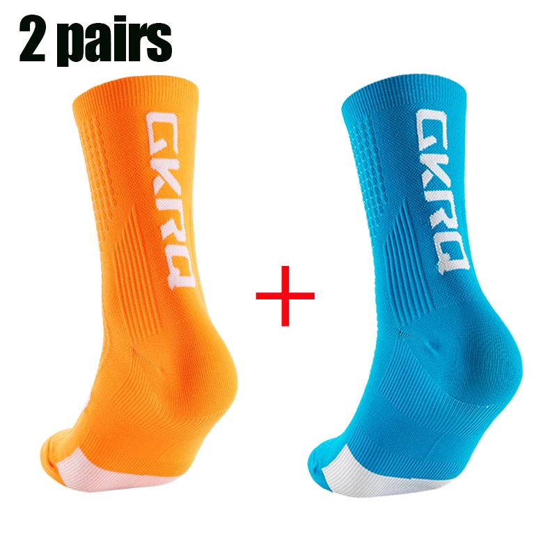 2pairs GKRQ Neue Radfahren Socken Fahrrad Krankenschwester Kompression Rennrad Laufen Mtb Kniehohe Weiß Sport Lustige Marke Schwarz – Detail 8