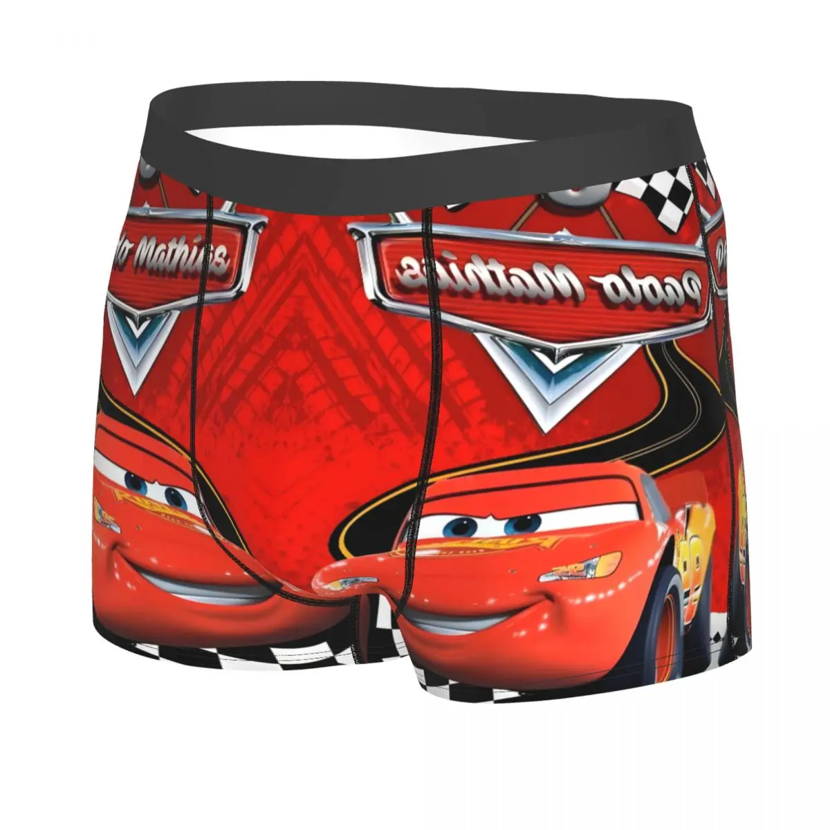 Personalizzato Auto 95 Saetta Mcqueen Boxer Per Homme 3D Stampato Modello Del Fumetto Biancheria Intima Mutandine Slip Mutande Stretch
