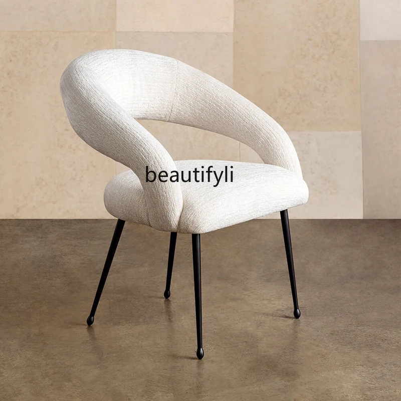 

LZZ Modern Art Nordic Light Luxury Designer Chair Living Room Chair Restaurant Dining Chair