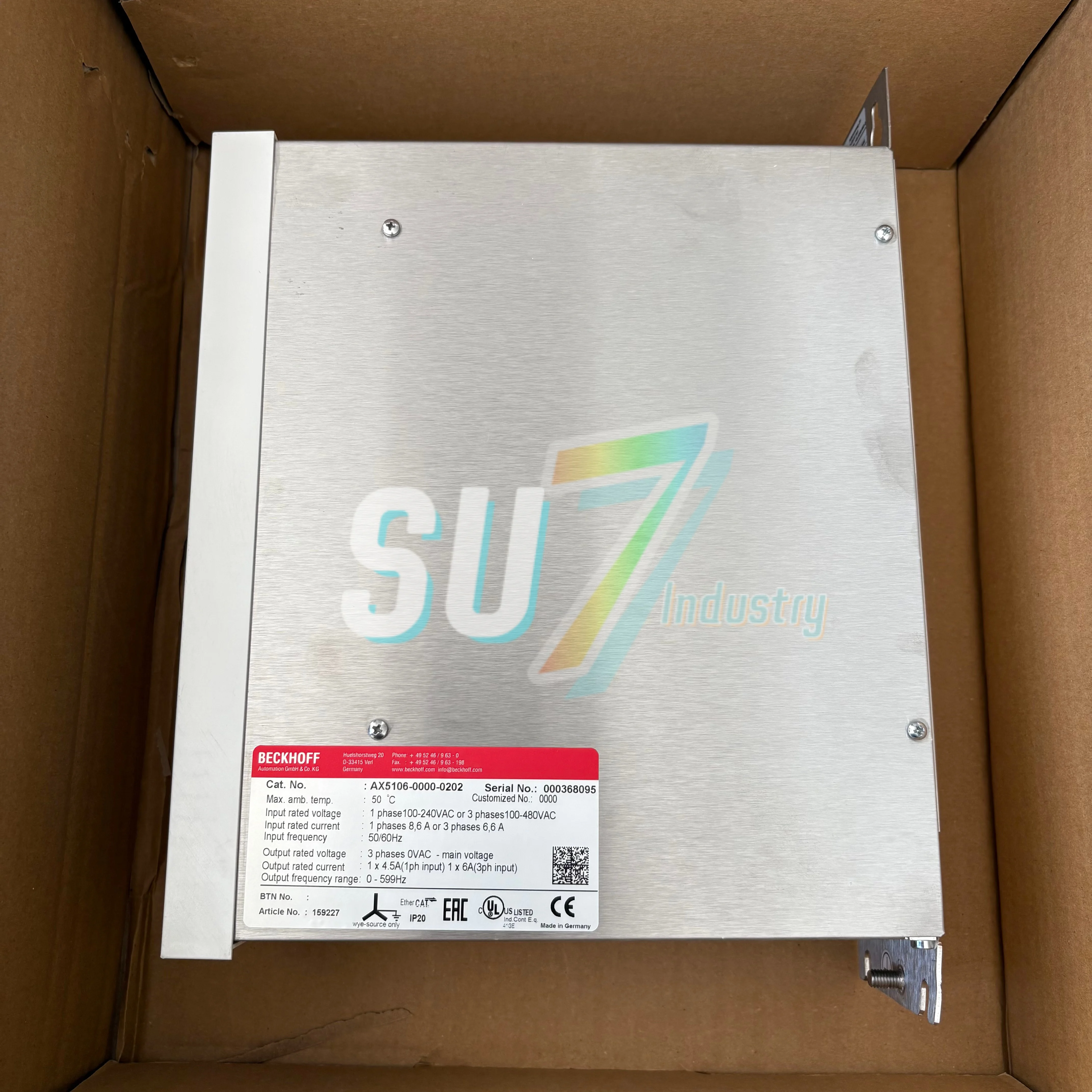 

Новый оригинальный привод AX5106-0000-0202