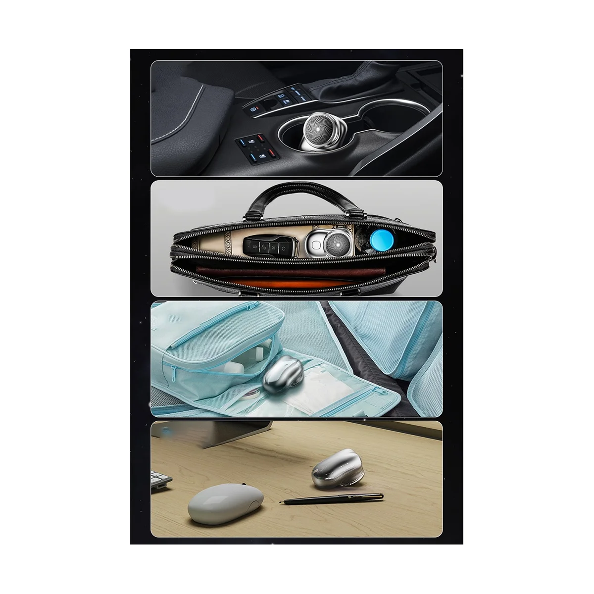 الحلاقة الكهربائية المحمولة للرجال ، ترقية صغيرة ، قابلة للشحن ، استخدام زر واحد ، الأخضر ، جديد