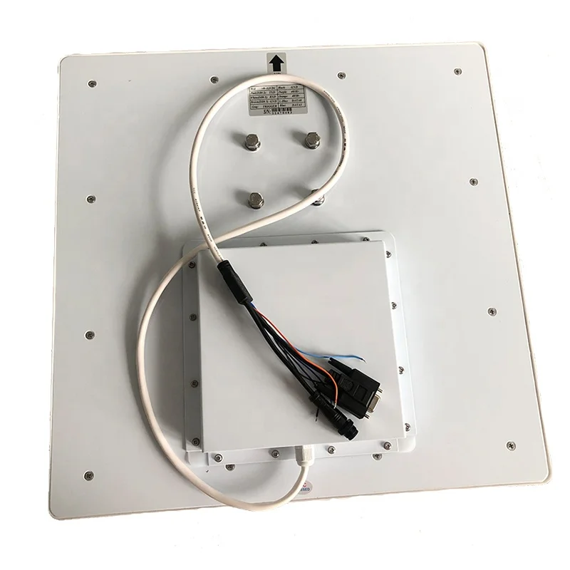 Lector RFID integrado UHF de 12m RJ45/RS232/RS485/Wiegand Lector de tarjetas RFID de largo alcance para control de acceso