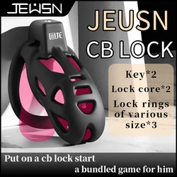 Jeusn-Cage de chasteté plate pour hommes, Sex Toys, Sissy, Femboy, Débutant, Cock Jos, Serrure, Anneaux de pénis, Produits pour adultes