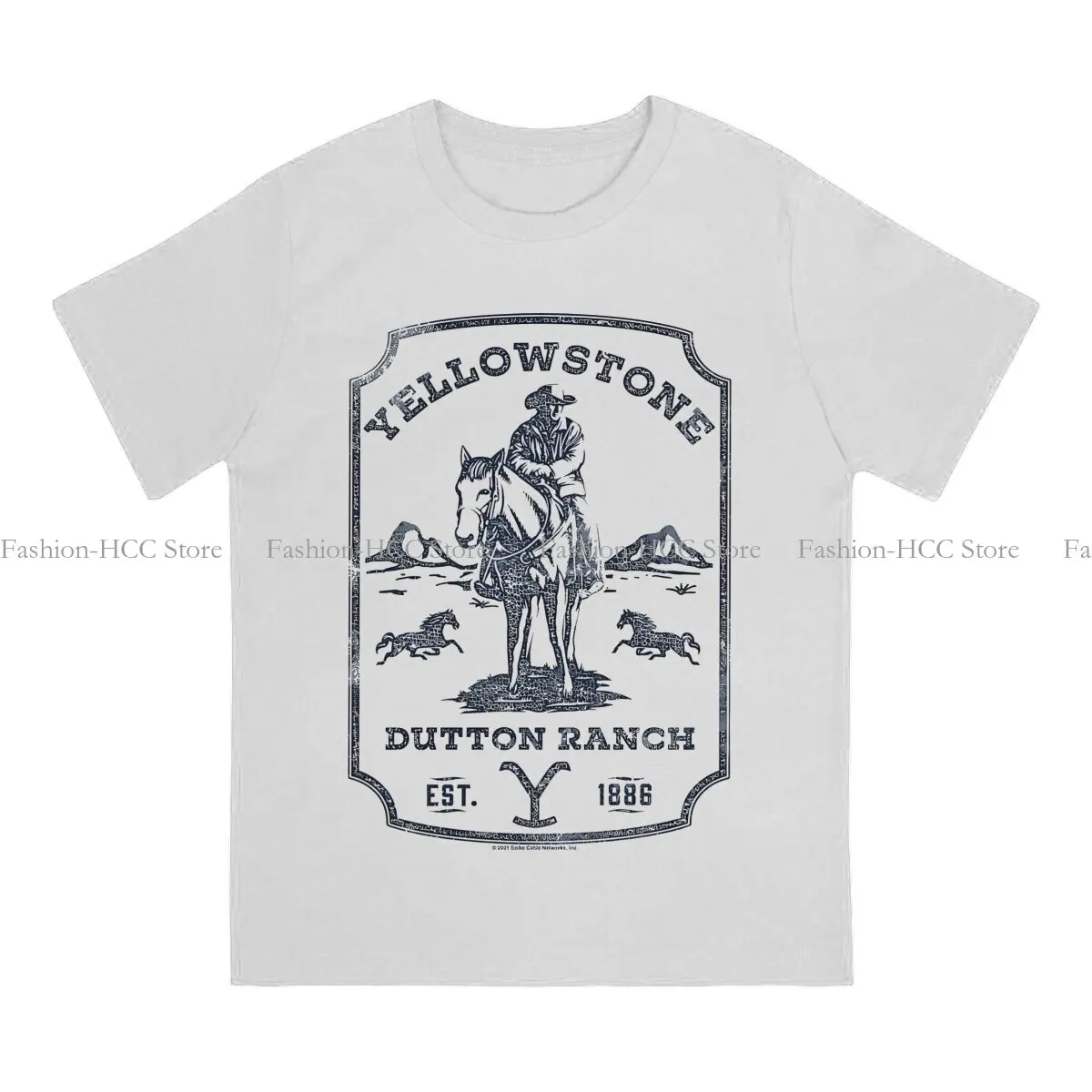 خمر رعاة البقر ختم تي شيرت للرجال ، دوتون رانش برنامج تلفزيوني تي شيرت الأساسية ، تصميم جديد #2