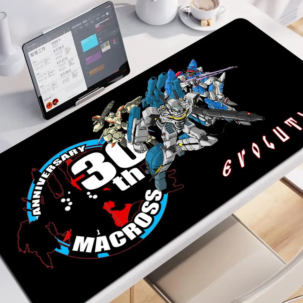Robotech PC Gamer Cabinet Desk Mat Mausepad Gaming Accessories Mouse Mats Cool Mouse Pad Anime Mice Keyboards Computer