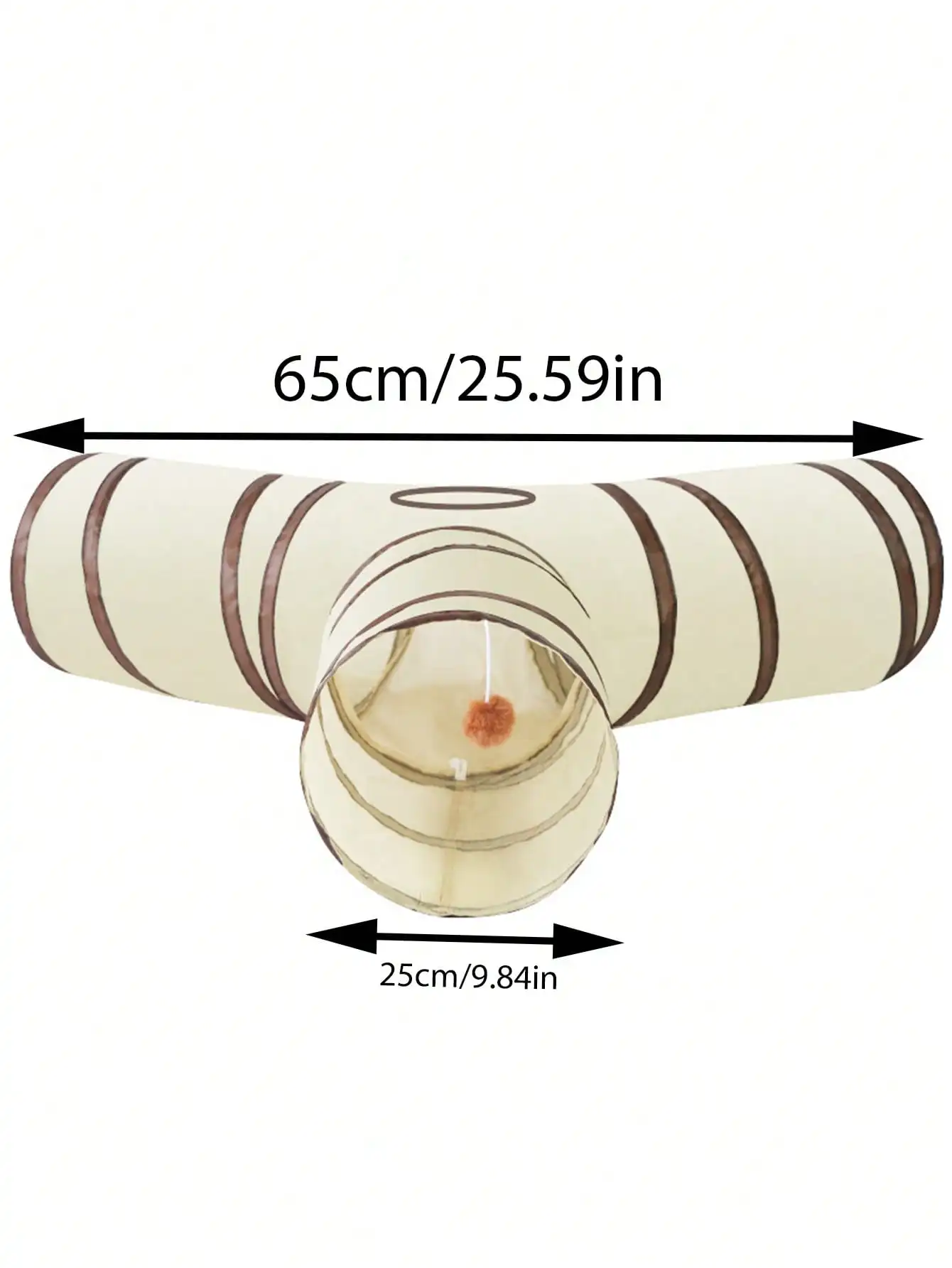 1PC Foldable Cat Tunnel - Detachable Play & Sleep Toy for Cats