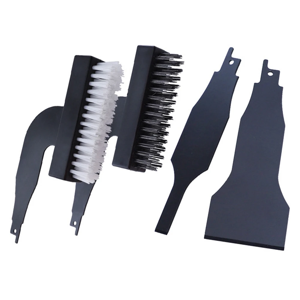 4Pcs Electric Cleaning Brush Kit Saber Saw Reciprocating Saw Universal Brush Head Rust Removal Grinding Tool