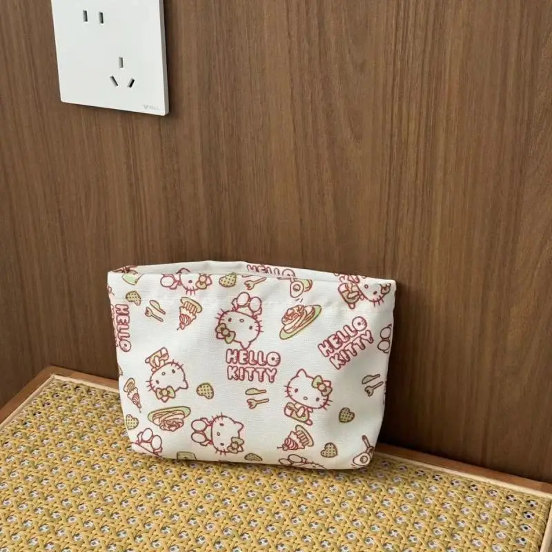 

Kawaii Hello Kitty Sanrio Cosmetic Bag Anime Beauty Travel Makeup Bag Toiletry Wash Bag Storage Bag Toys Girls Christmas Gifts