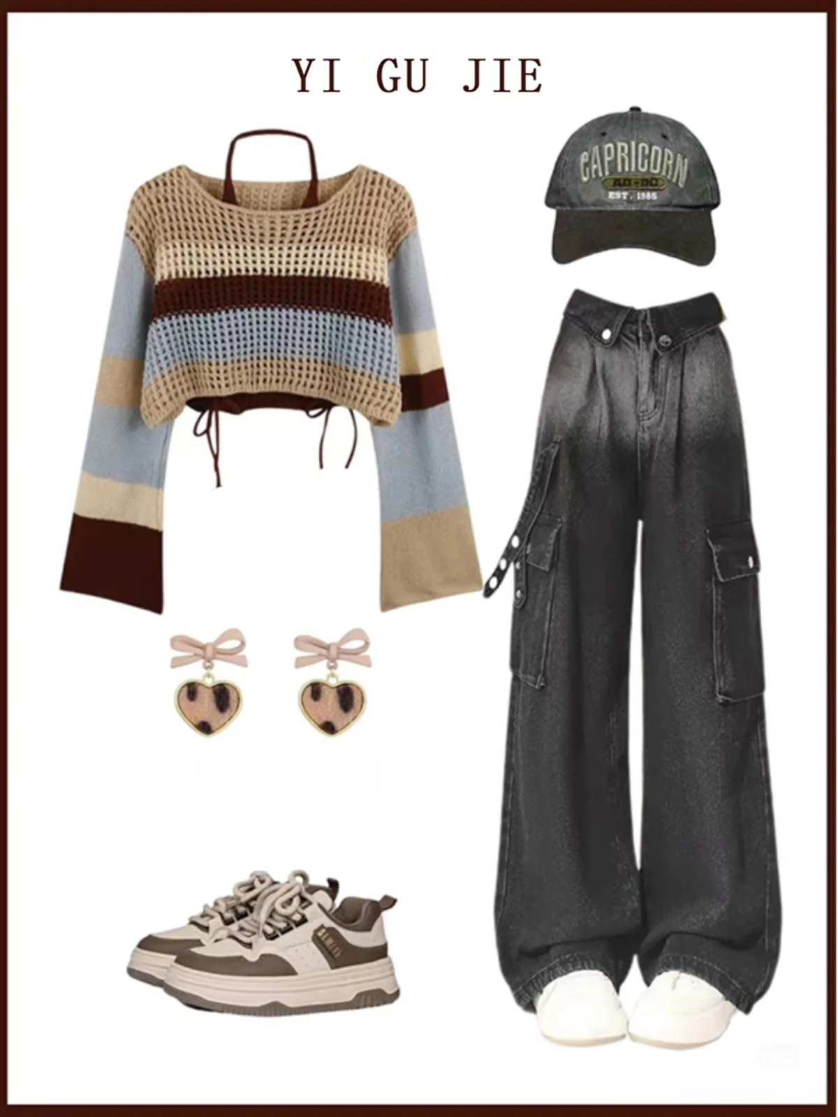 

Ранняя осень в полоску Color Blo Long Sve Cover up Top с высокой талией, утягивающая рабочая одежда, брюки Faion Set, длинный комплект с высокой талией...