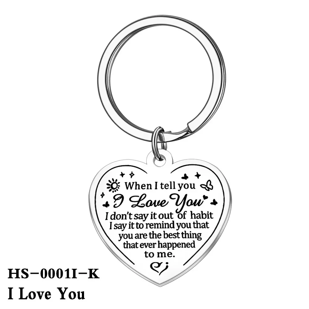 Charm „To My Daughter“-Schlüsselanhänger, inspirierender Schlüsselanhänger „Ich liebe dich“, Teenager-Mädchen, Kinder, Geburtstag, Abstufung, Hochzeitsgeschenke