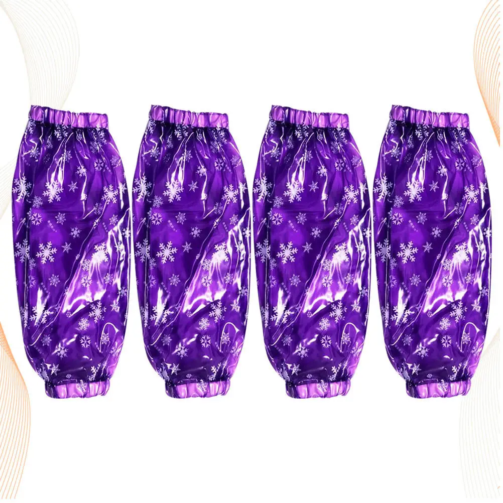 2 Pairs Waterproof Arm Sleeve Protectors Disposable Kitchen Oversleeve Women Oilproof Quick Dry Durable Elastic Fit Adults Home