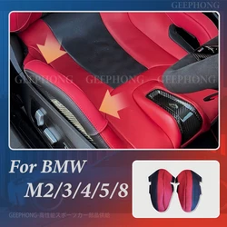 M Carbon Bucket Seat Bolster Genuine Leather Protector for BMW G87 M2 G80 G81 M3 G82 G83 M4 F90 M5 F92 M8 car accessories