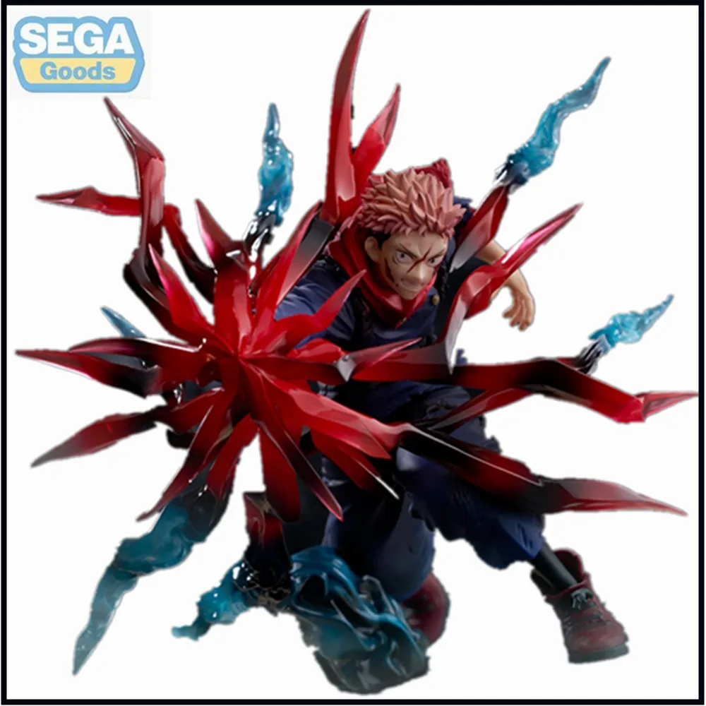 Original SEGA Anime Figure Luminasta Jujutsu Kaisen Yuji Itadori Black Flash Action Figurine Collector Toys 18cm Model Doll