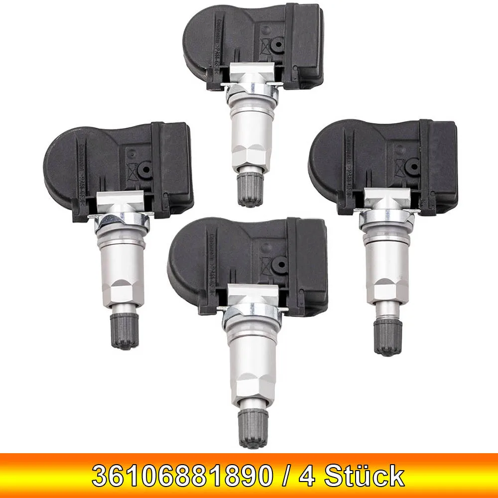 4 X Tyre Pressure Monitor Wheel Sensor For BMW X5 X6 F15 F15 Mini F55 F56 36106881890 36106856209