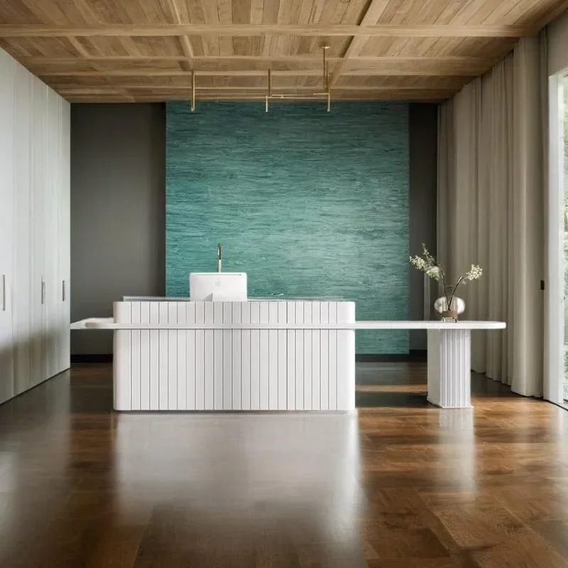

Efficient Front Desk Reception Counter Aesthetic Center Decor Modern Luxury Furniture Entrance Tables Elegant Office