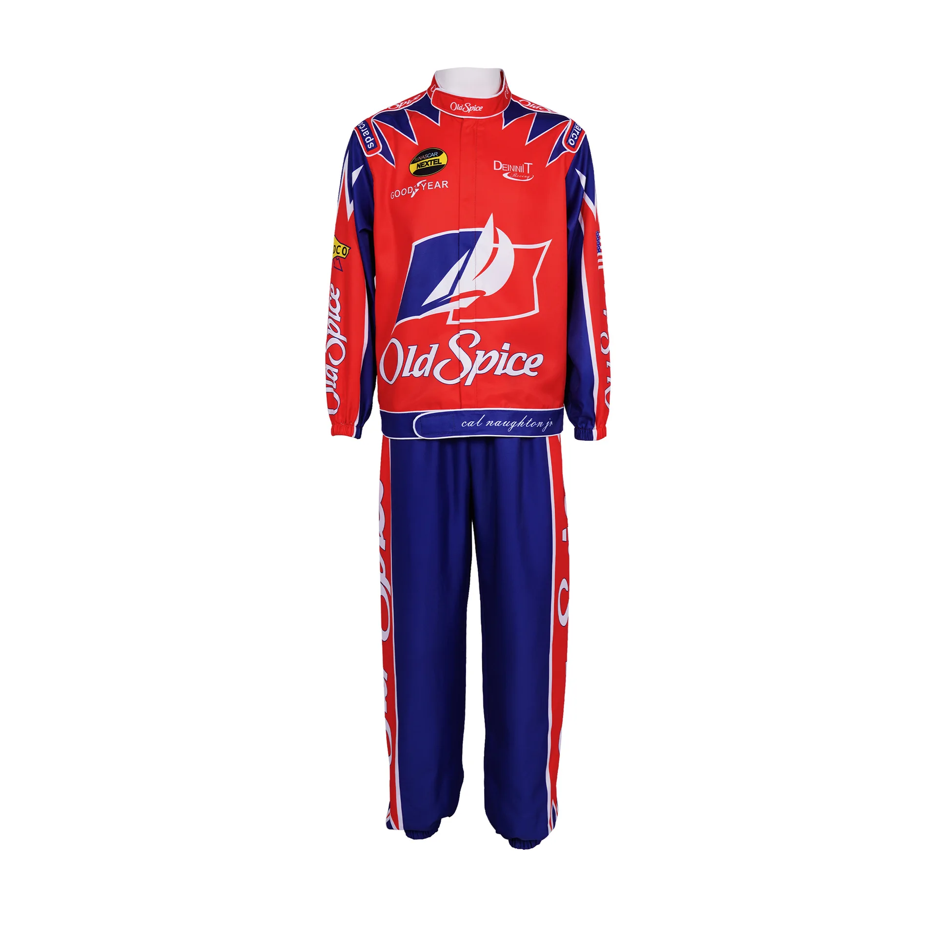 Movie Ricky Bobby Cosplay Uniform Racing Wear Top Pants Man Halloween Carnival Outfits