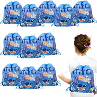 Disney Lilo&Stitch Drawstring Bag Stitch Party Decoration Gift Receiving Pocket Kid Backpack Birthday Party Supplies Baby Shower