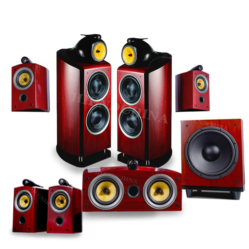 ONL-002  Featured 801 Hi-Fi HiFi Fever 5.1 / 7.1 Home Theater Set Wooden Floor Speaker