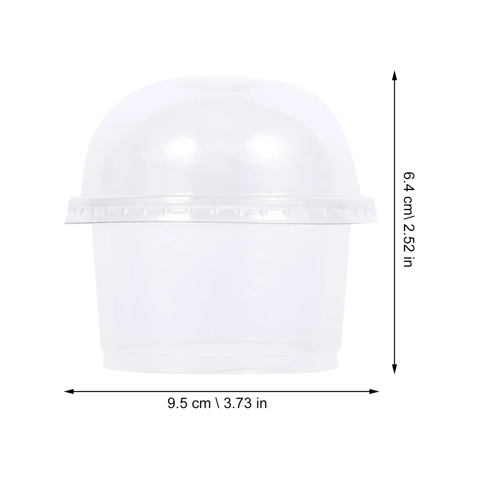 

50Pcs Disposable Clear Dessert Cups Salad Cups with Lids for Chocolate Mousse Jelly Salad Dressing Treats Disposable Dessert Cup