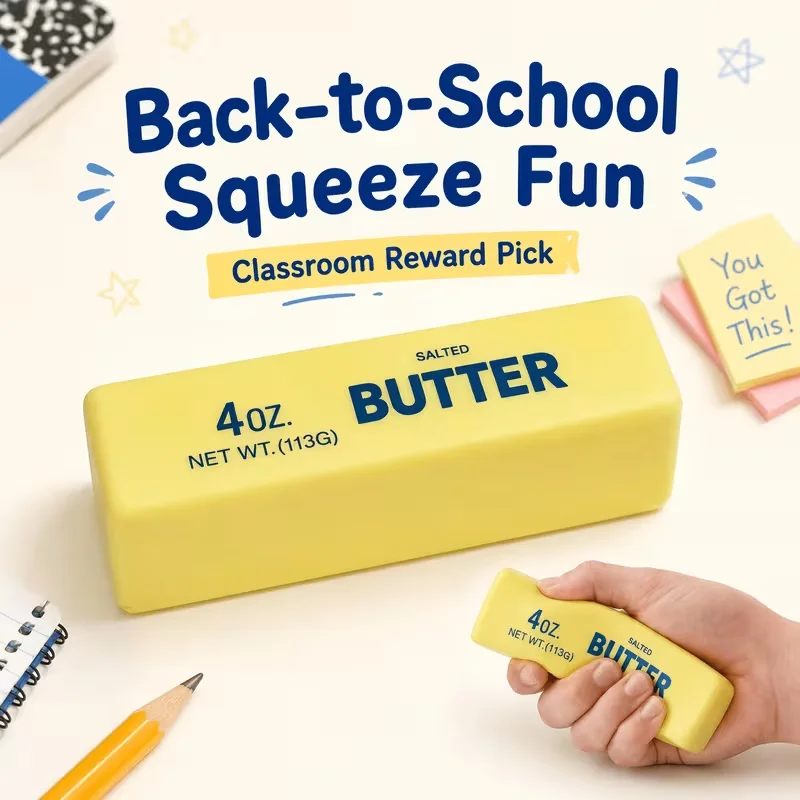 Realistic Fake Butter Stick Decompression Product - Suitable for Parties, Classroom Rewards, and Gifts