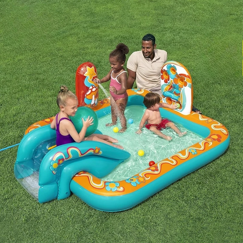 

​​Modern Small Thickened Foldable Inflatable Swimming Pool Slide Spray Water Ball Pit Family Outdoor Hot Tubs & Accessories FYIP