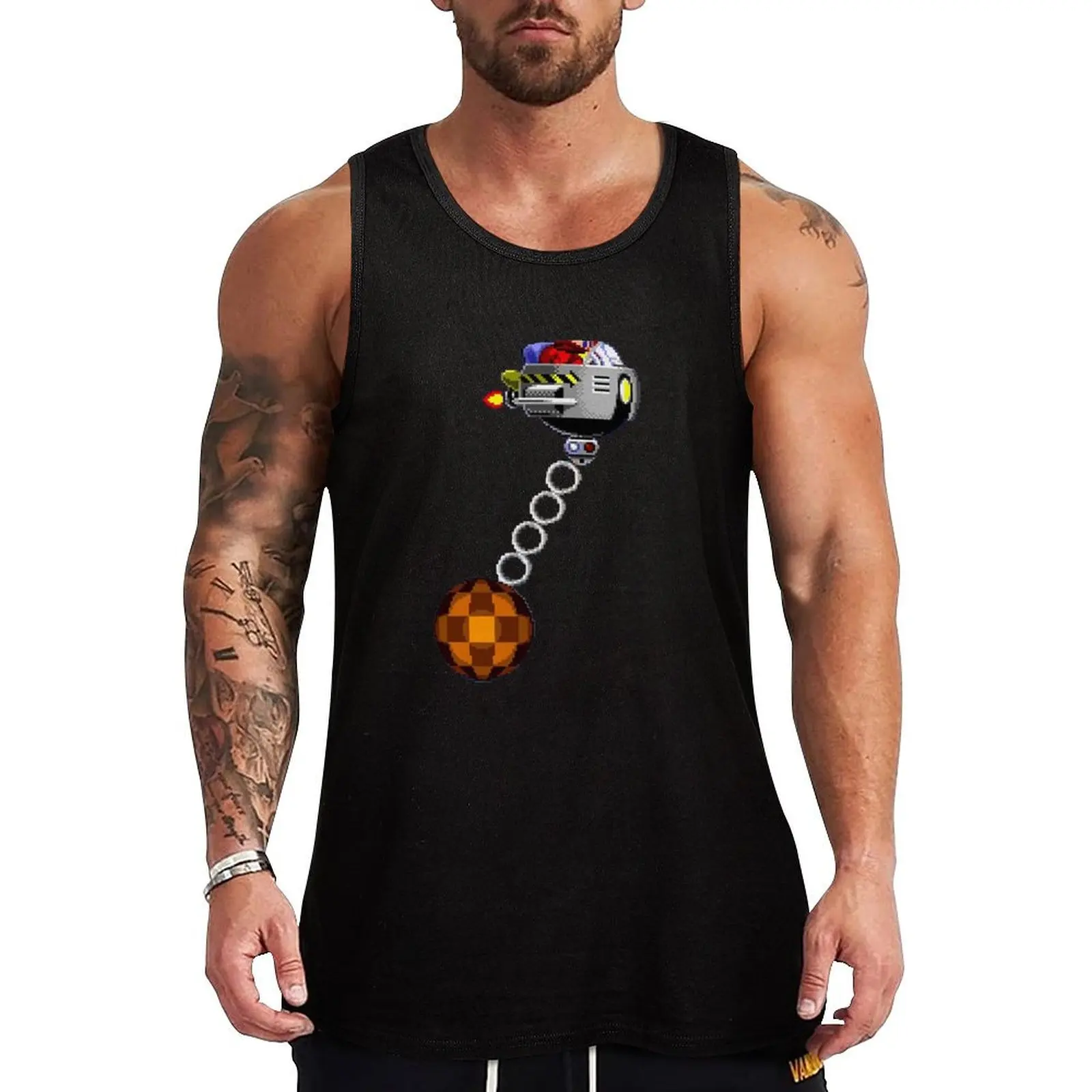 16-bit Eggman - Dr Robotnik Wrecking Ball Tank Top basketball clothing T-shirt men