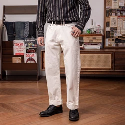 55501-0005 14oz Super Quality Genuine Indigo Selvage Pants One Washed Sanforized Thick Raw Denim Jean