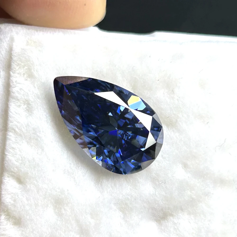 deep blue Moissanite  0.5-6ct Wholesale 1CT Small Size Loose Stones Lab Grown Moissanite Diamond For DIY Jewelry Making