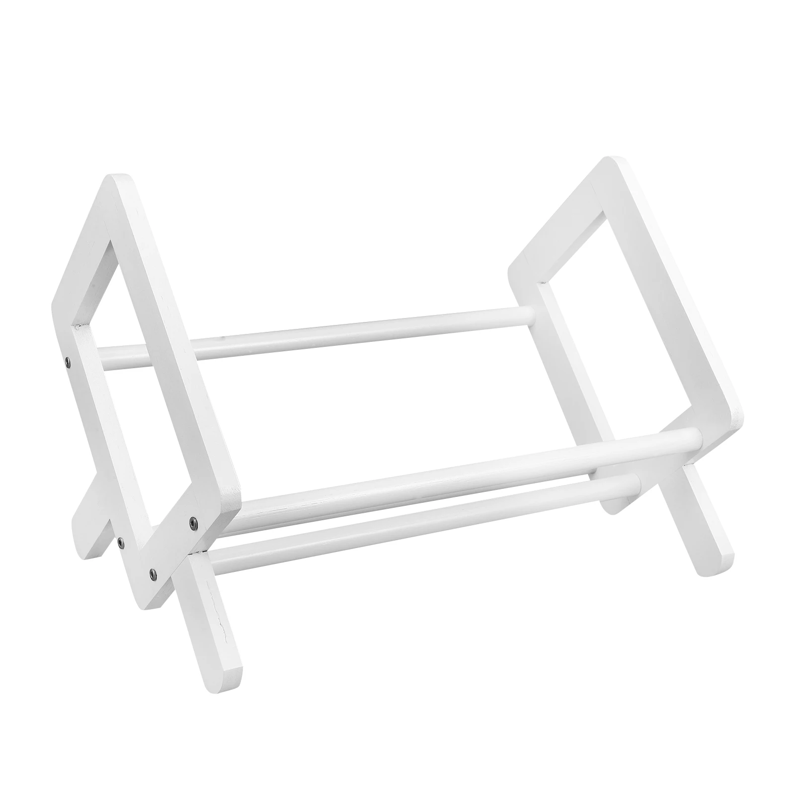 

Book Storage Rack Decorative Holder Desktop Organizer Decorate Bamboo Daily Use Stand