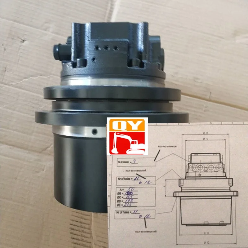 미니 굴삭기 트래블 모터 BCT 6698127 E35 파이널 드라이브