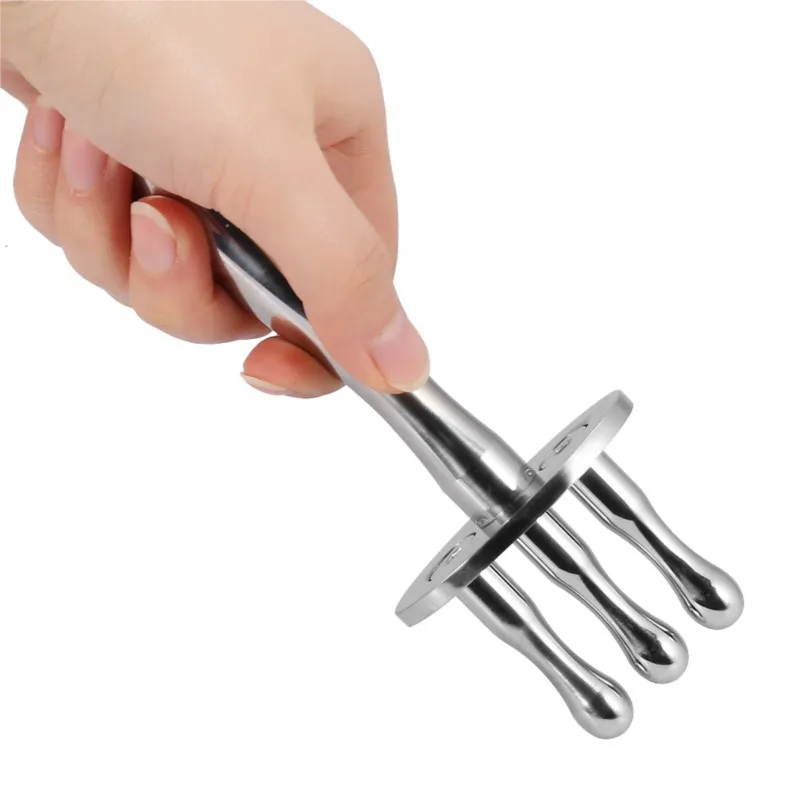 

3 Fork Magnetic Therapy Stick 304 Stainless Steel Meridian Point Magnetic Massage Stick for Clearing Lymphatic Forks