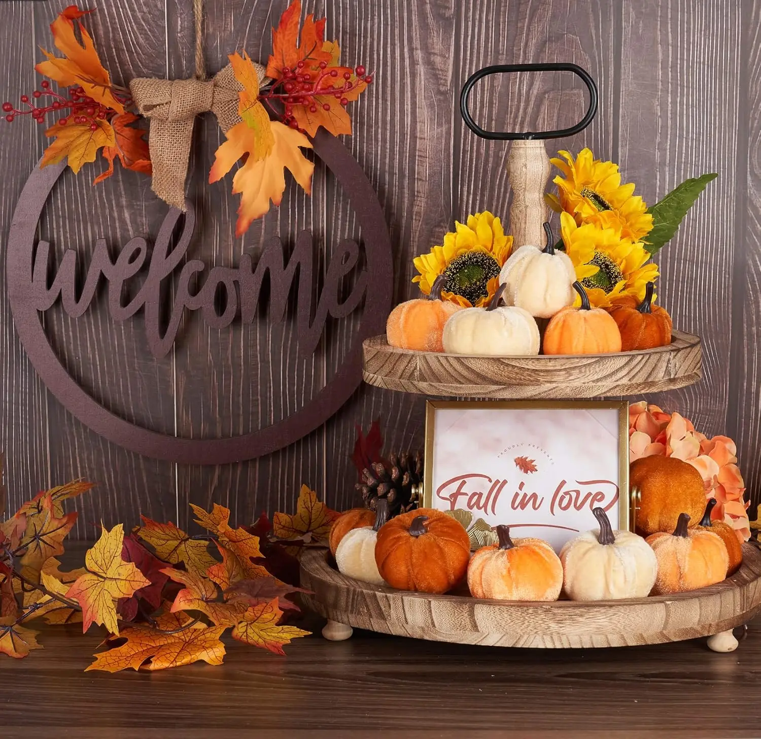 Velvet Pumpkin Decor 3