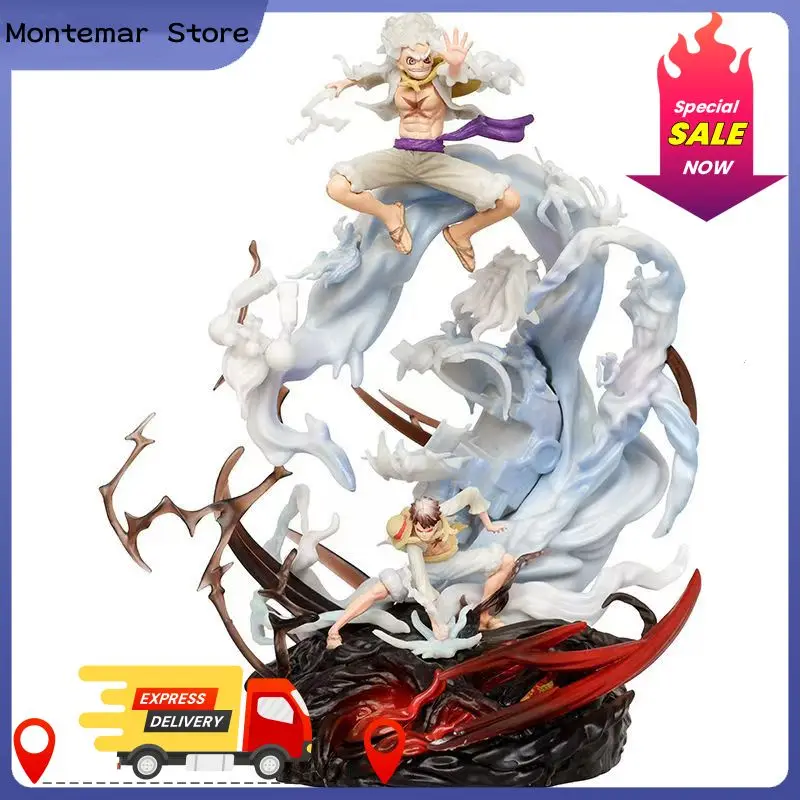 Gk G5 Nika Rufy One Piece Lz Sun God Anime Figura Frutto Risveglio Con Modello di Base Statua Ornamento Da Collezione Giocattoli Regali