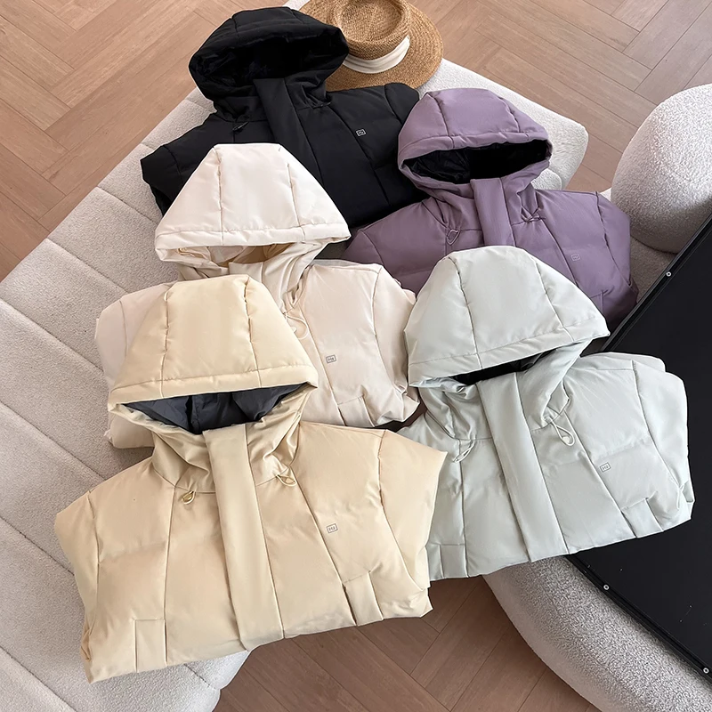 바나나윈드 티엔드 화이트 두 다운 자에 여성용 겨울 코트 방풍 방수 후드 패딩 코트 프리미엄