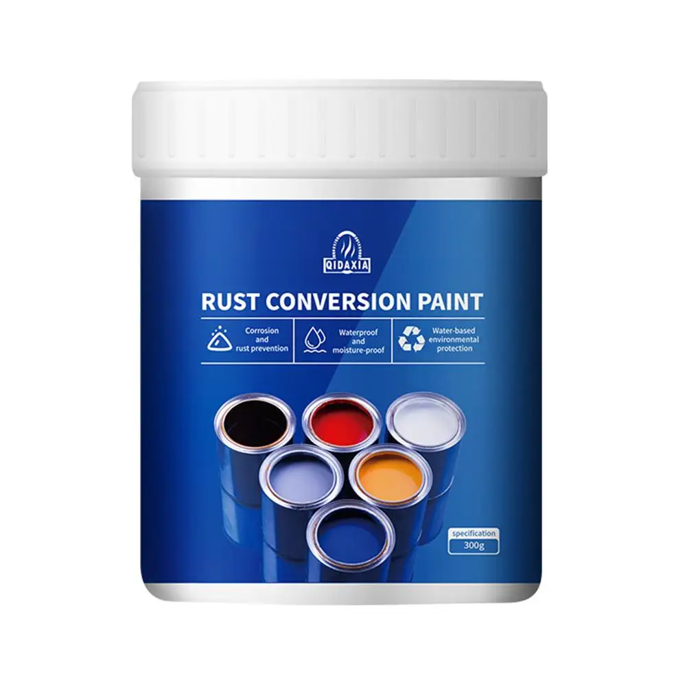 Rust Conversion Paint Waterproof Iron Door Railing Metal Rust Prevention Refurbished Rust Removal Water Based Metallic Paint