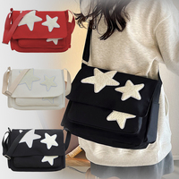 Men's and women's cross-body bags with unique designs - five-pointed star casual shoulder bags for students and backpacks