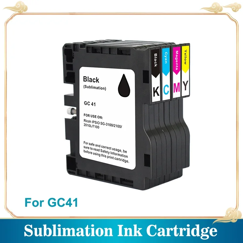 

GC41 Sublimation Ink cartridge for Ricoh Aficio SG 3100SNW 3110DN 3110DNW 2100N 2100L Printer 32ML/PC